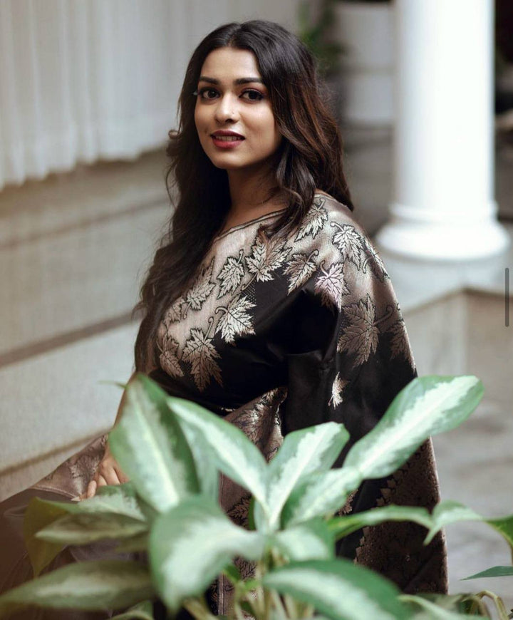 Soft Lichi Silk Saree | Rich Jacquard Work